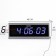 Electronic wall clock, 19 x 3 x 48 cm, blue numbers