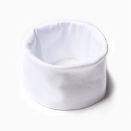 Snood for children, white color, size 24x20