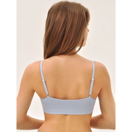 Female top on thin adjustable straps with mirey top with cup cups, size 44-46, heavenly color-2