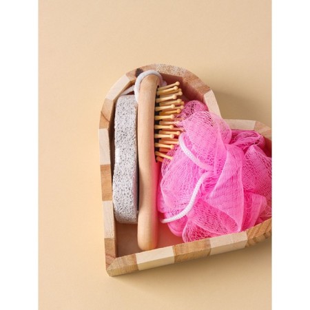 Set of Bann Dolyana, 3 objects (washcloth, pumice, comb), mix color-3