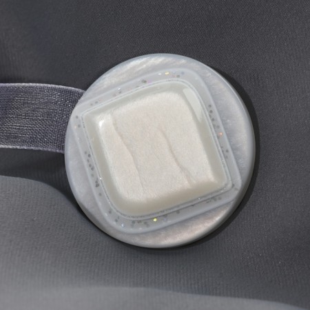 Picking for curtains "Shiny" rhombus, 4 × 4 cm, white color-1