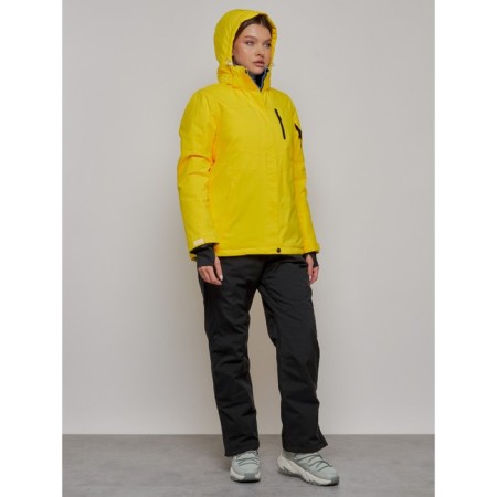 Ski suit female, size 50, yellow color-6