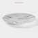 Board ceramic dining shares "Marble", d = 24 cm, color gray color