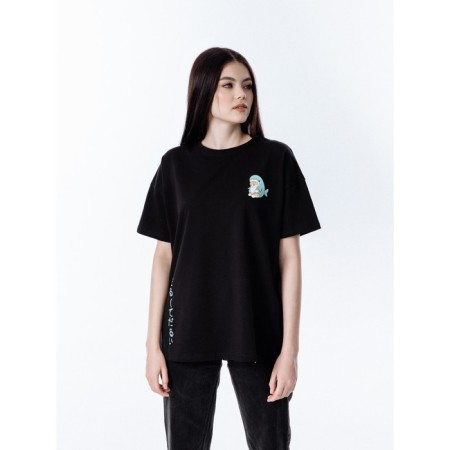T-shirt unisex, size 48-50, black color-1