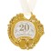 Wedding medal on the postcard "Porcelain Wedding", 8.5 x 8 cm