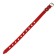 Collar leather single-layer dimensionless, 45 x 2 cm, Osh 18-39 cm, red