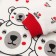 Kit for children (longshit, trousers), white/red color, height 92 cm