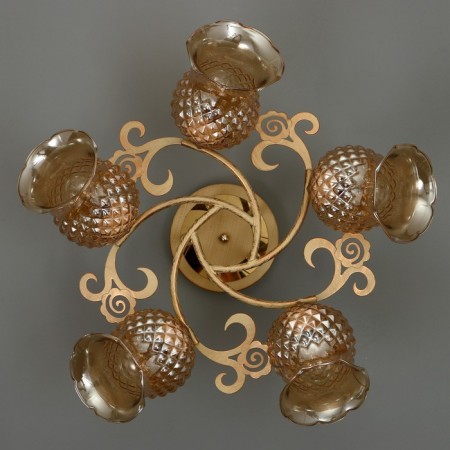 Frezi chandelier 5he27 40W gold 58x58x28 cm Bayerlux-6