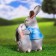 Garden Figure "Cashing Paras Caster" 26x16x13cm