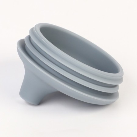 Drunker with a pipe Children's silicone "Try AGAIN", 200 ml., With handles, color gray color-5