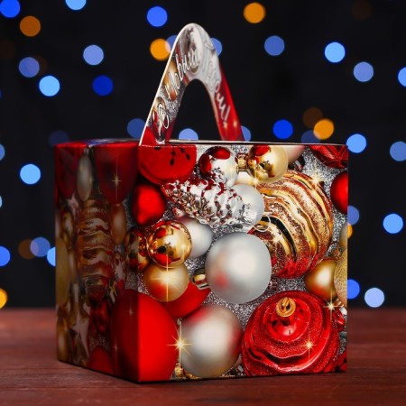 Gift box "Delight", a cube large 12 x 12x 12 cm-2