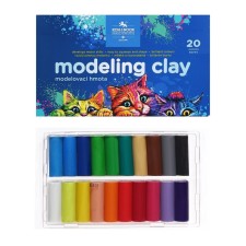 Plasticine 20 CV 400g K-I-N 1315 Cats, cards/UP