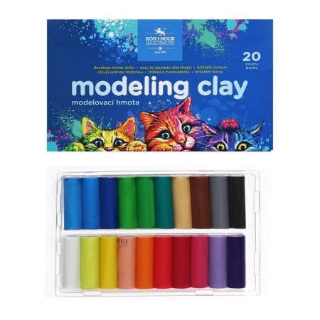 Plasticine 20 CV 400g K-I-N 1315 Cats, cards/UP