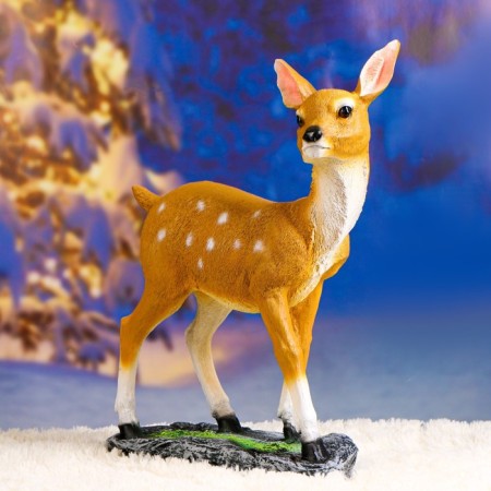 Garden figure "Olenien on a stone" from the polystone good souvenirs, 38 cm, average-7