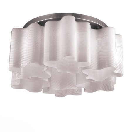 Ceiling Ceiling ST LUCE. SL117.502.06. ONDE. 6x60 watts, E27, 52x52x25 cm, silver color