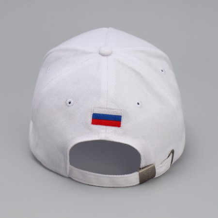 Men's cap "Coat of arms", white color, rr 56-3
