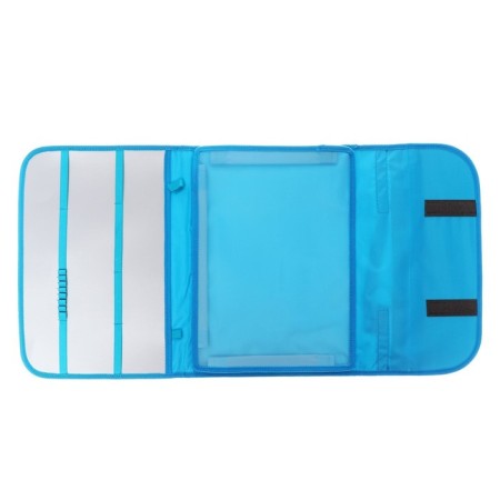 A4 labor folder, with handles of textiles folding on Velcro, "cat in the snow", PTR-10-3