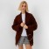 Jumper Female Minaku: Casual Collection Color Chocolate, Rr. 44
