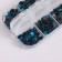 Decor for creativity Glass "Rhubates truncated cone. Blue Sea" d = 2-6.5 mm nr 2600 pcs