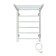 The electric heated towelputor "Sanprise" Aurora P6, 400x600 mm, right, white
