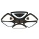 LED ceiling LED with Ambrella Light, Original, FA4495, 6xLED, 84 W, 6300LUM, 3000-6400K, Black Color Black