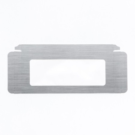 Gift box for chocolate tiles, with a window, silver, 17 x 8 x 1.4 cm-3