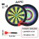 Darts "Viking", D-35 cm, thickness 3 cm, 2 darts, dart 13.5 x 2.5 cm