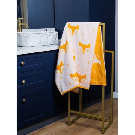 Terry towel Fox, size 70x130 cm, orange color