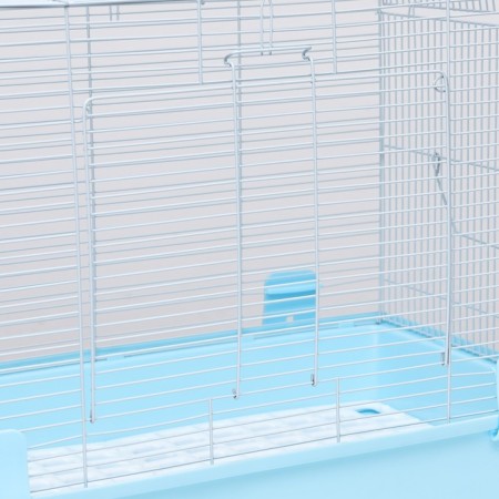 A cage for rodents with sliding pallets 60 x 35 x 47 cm, blue-2