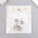 Decor for creativity metal, rhinestones "Snowflake" silver 1.6x2 cm