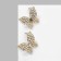 Earrings with pearls "butterflies" delicate, white color in gold