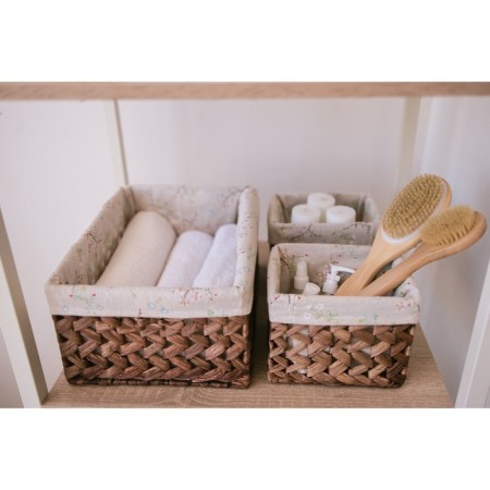 Set of storage baskets, manual weaving, 4 pcs: 19 × 15 × 14.5 - 40 × 30 × 19 cm-13