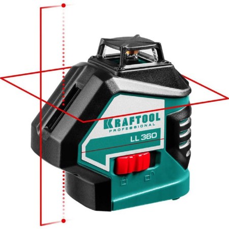 Laser Laser Kraftool LL360 34645, 2x360 °, 20m/70m, ± 0.2 mm/m, in the box
