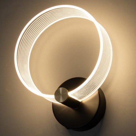 Sconces "quorum" LED 8W 3000-6000K Black 25x20x6cm-2