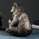 Piggy bank "Bear with a barrel" bronze, 27x24x28cm