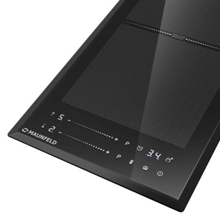 Hon surface Maunfeld CVI292S2FBK Lux, induction, 2 burners, sensor, black-3