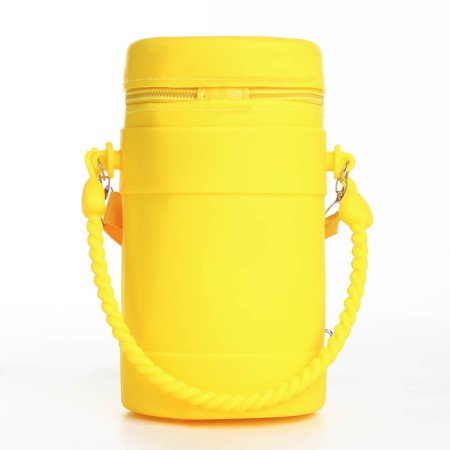 Bag's bag with lightning, stickers mix, yellow color-1