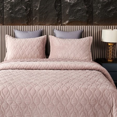 Sofi de Marko “Nobilis” bedspread, size 240x260 cm, color ash rose-6