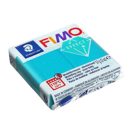Plastic-polymer clay baked 57g Fimo Effect Galactic turquoise 8010-392