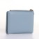 Women's wallet on the button, blue color