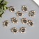 Decor for creativity plastic "Obval rhinestones in the frame" Gold with rhinestones 2.7x2.3x0.6 cm