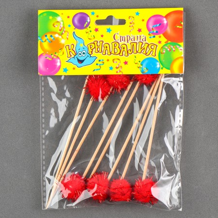 Skewers "Fluff", set of 8 pcs., Mix color-2