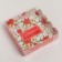 Cookie box, confectionery packaging with PVC lid, “happiness in every day”, 13 x 13 x 3 cm
