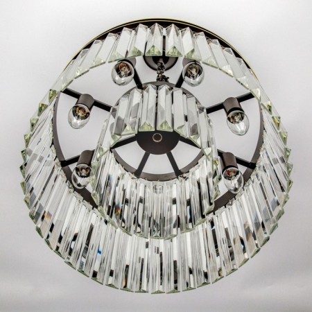 Suspended lamp Citilux "Martin" CL332081, 40x40x125 cm, 8x60W, E14, Black Color Black-7