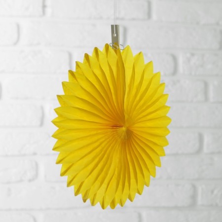 Paper product Decor "Circle", 25 cm, yellow color-1