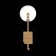 Wall lamp ST LUCE. SL1205.301.01. Sandro. 1x5 W, G9, 4000K, 15x42 cm, brass color
