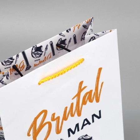 Gift laminated package, packaging, Brutal man, ms, 23 x 18 x 8 cm-5