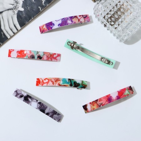 Hair hairpin "Electro" 8.3 cm, mix-3