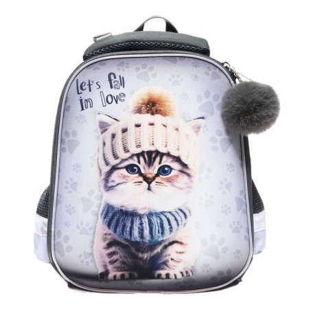 Frame backpack, 35x26x13, Seventeen, girl EVA, Gray-2