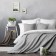 Set "Mika": a coverlet 230 x 250 cm, pillowcases 45 x 45 cm - 2 pcs, gray
